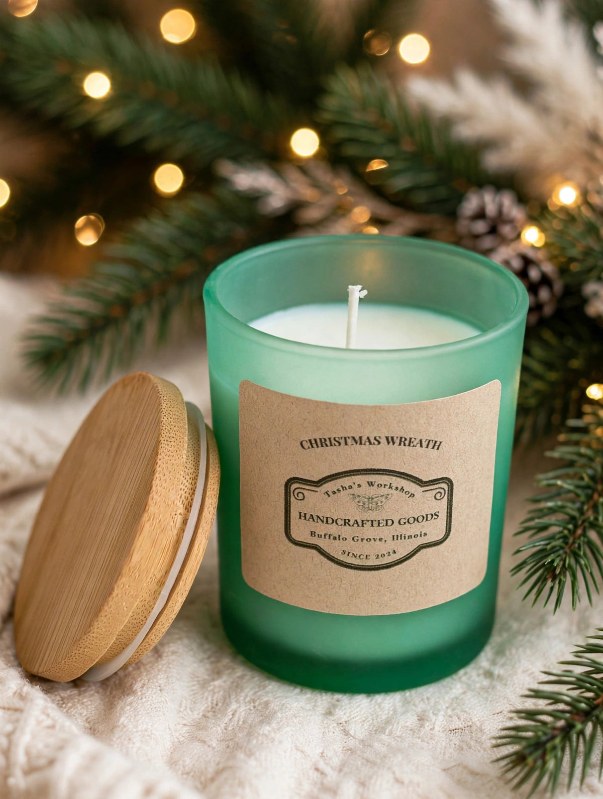 Christmas Wreath Soy Candle