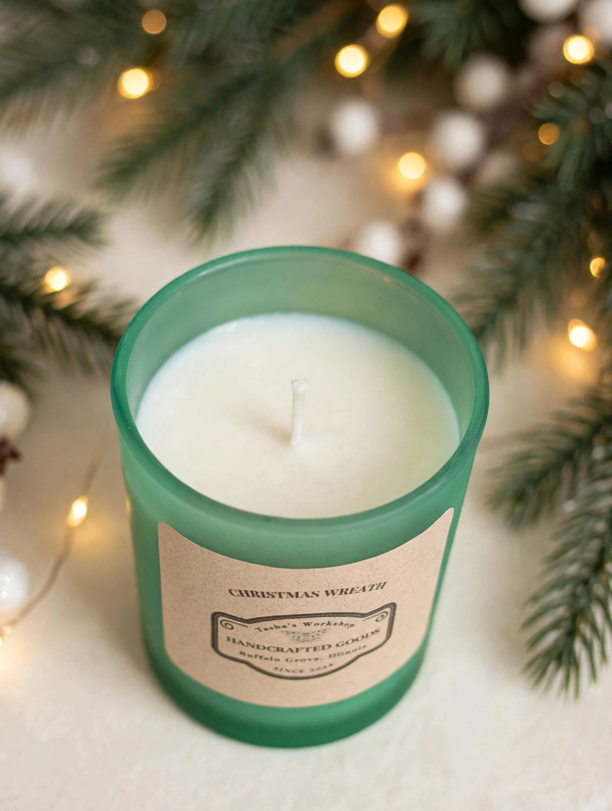 Christmas Wreath Soy Candle