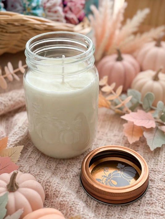 Pumpkin Pie Mason Jar Soy Candle