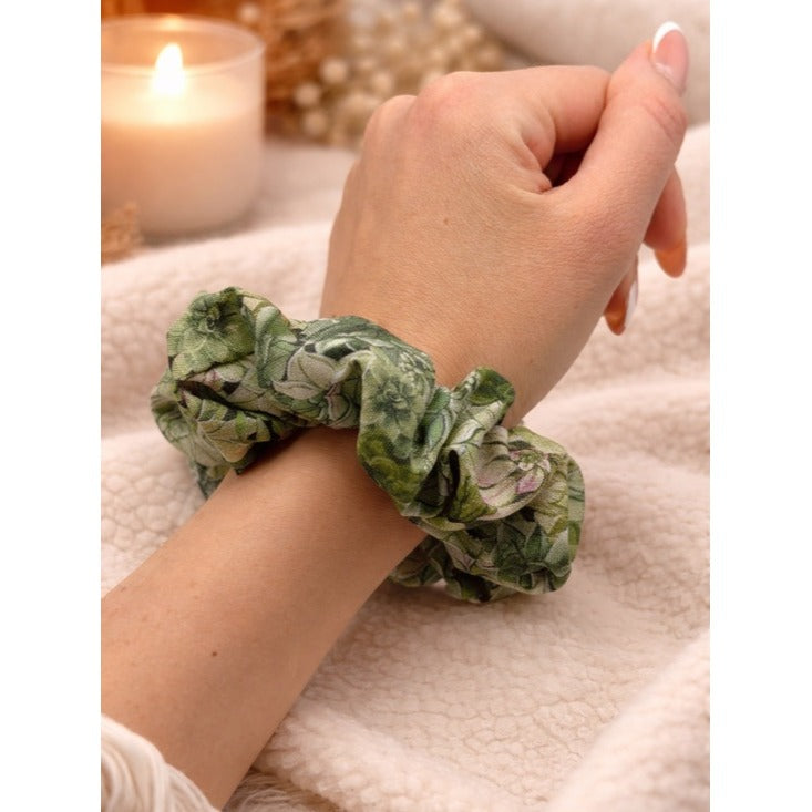 Succulent Garden Scrunchie – Standard Size